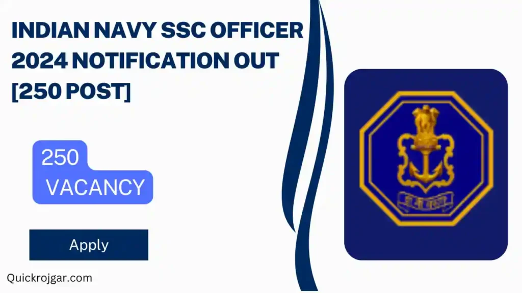 Indian Navy SSC Officer 2024 recruitment