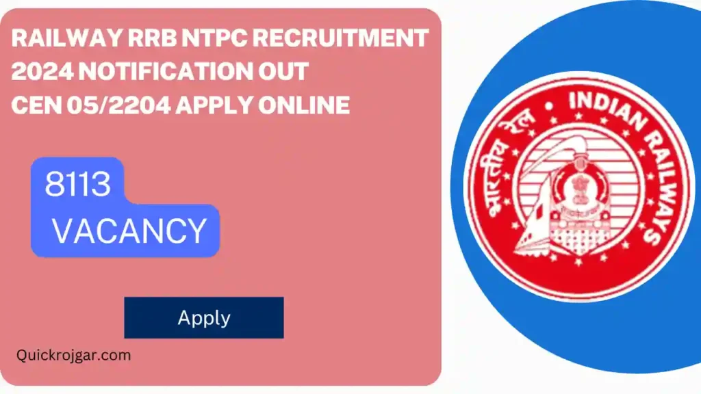 Railway RRB NTPC Recruitment 2024