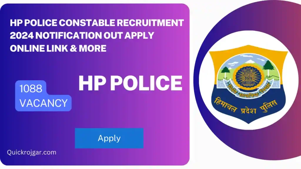 HP Police Constable Recruitment 2024