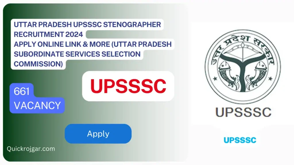 Uttar-Pradesh-UPSSSC-Stenographer-Recruitment-2024